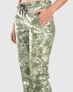 Women Alembika Pants & Skirts<Floral Iconic Stretch Jeans, Olive