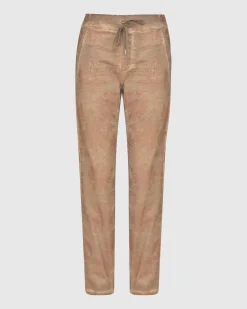 Women Alembika Pants & Skirts<Floral Iconic Stretch Jeans, Gold Wash