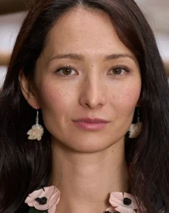 Women Alembika Accessories<Flower & Crystal Earrings, Nude