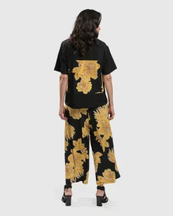 Women Alembika Tops & Tunics<Flower Girl Boxy Top, Gold