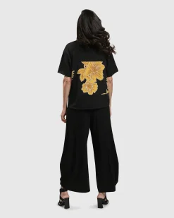 Women Alembika Tops & Tunics<Flower Girl Boxy Top, Gold