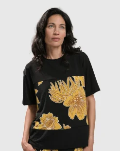 Women Alembika Plus<Flower Girl Boxy Top, Gold