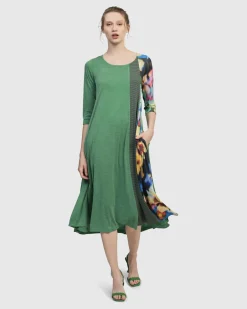Women Alembika Dresses<Forget-Me-Not A-Line Maxi Dress, Garden