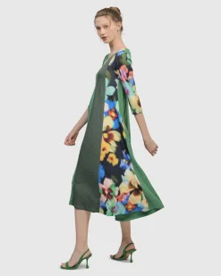 Women Alembika Dresses<Forget-Me-Not A-Line Maxi Dress, Garden