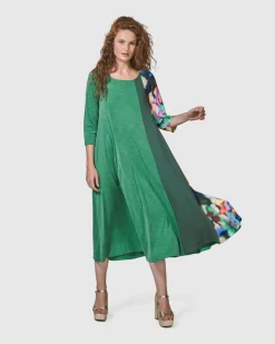 Women Alembika Dresses<Forget-Me-Not A-Line Maxi Dress, Garden