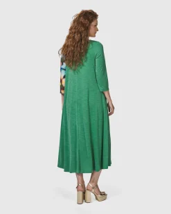 Women Alembika Dresses<Forget-Me-Not A-Line Maxi Dress, Garden