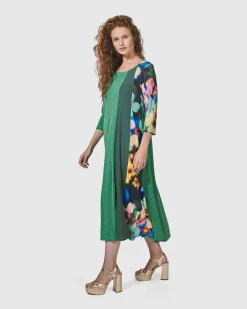 Women Alembika Dresses<Forget-Me-Not A-Line Maxi Dress, Garden