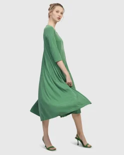 Women Alembika Dresses<Forget-Me-Not A-Line Maxi Dress, Garden