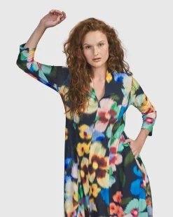 Women Alembika Dresses<Forget-Me-Not Cocoon Dress, Garden