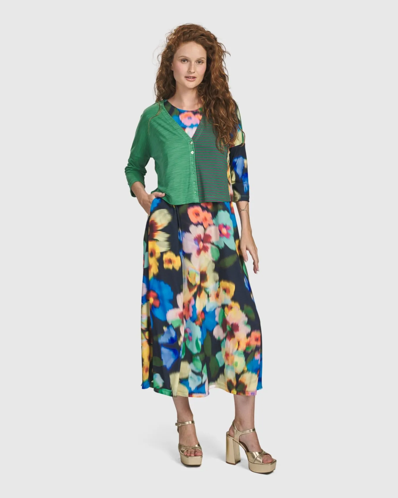 Women Alembika Jackets<Forget-Me-Not Cropped Cardigan, Garden