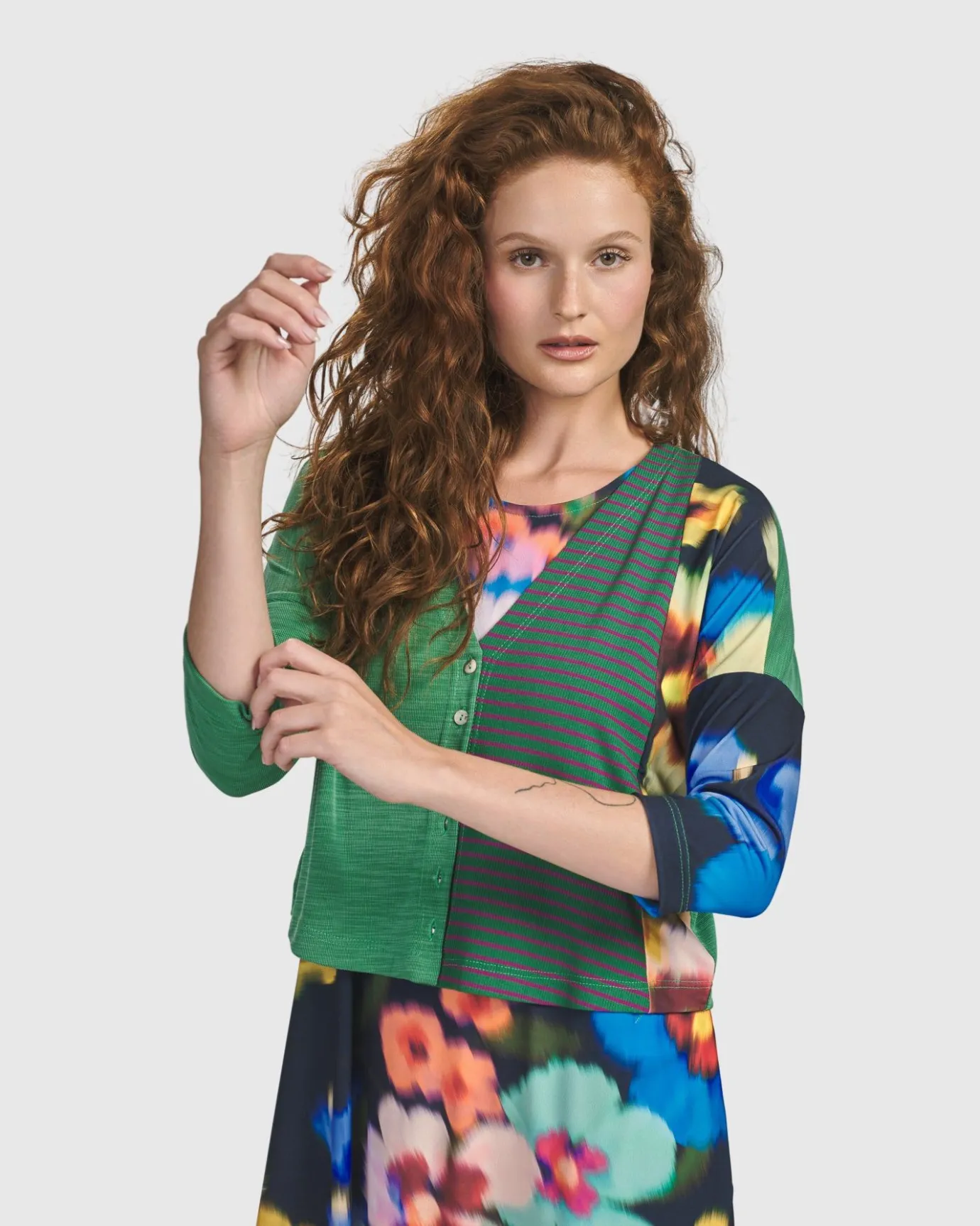 Women Alembika Jackets<Forget-Me-Not Cropped Cardigan, Garden