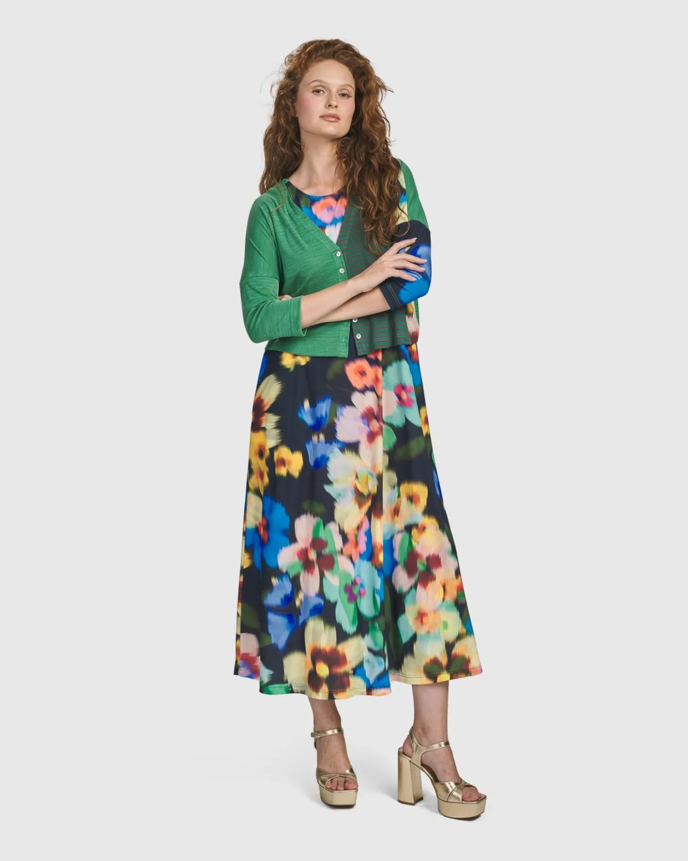 Women Alembika Jackets<Forget-Me-Not Cropped Cardigan, Garden