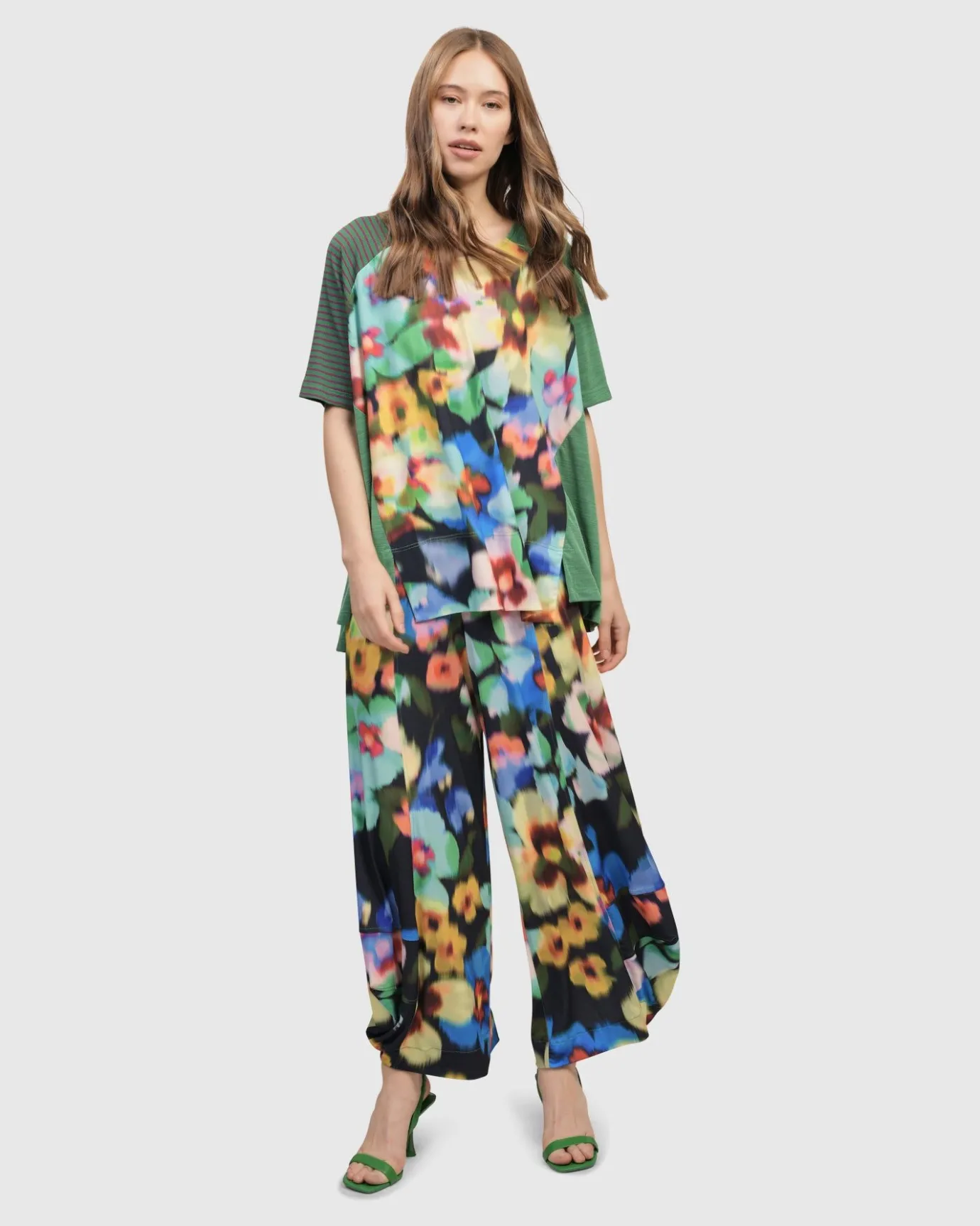 Women Alembika Pants & Skirts<Forget-Me-Not Punto Pants, Garden