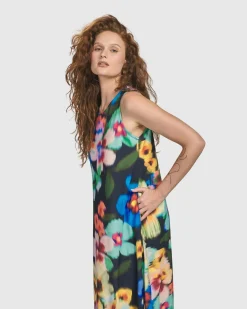 Women Alembika Plus<Forget-Me-Not Sleeveless Maxi Dress, Garden