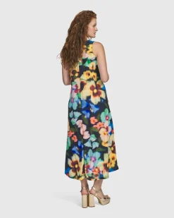 Women Alembika Plus<Forget-Me-Not Sleeveless Maxi Dress, Garden