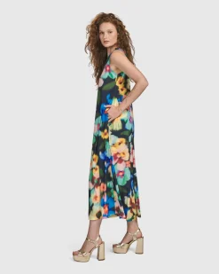 Women Alembika Dresses<Forget-Me-Not Sleeveless Maxi Dress, Garden