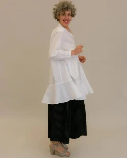 Women Alembika Tops & Tunics<Freedom Flounce Tunic Shirt, White