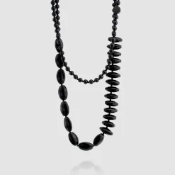 Women Alembika Jewelry<Fuji Bead Necklace, Black