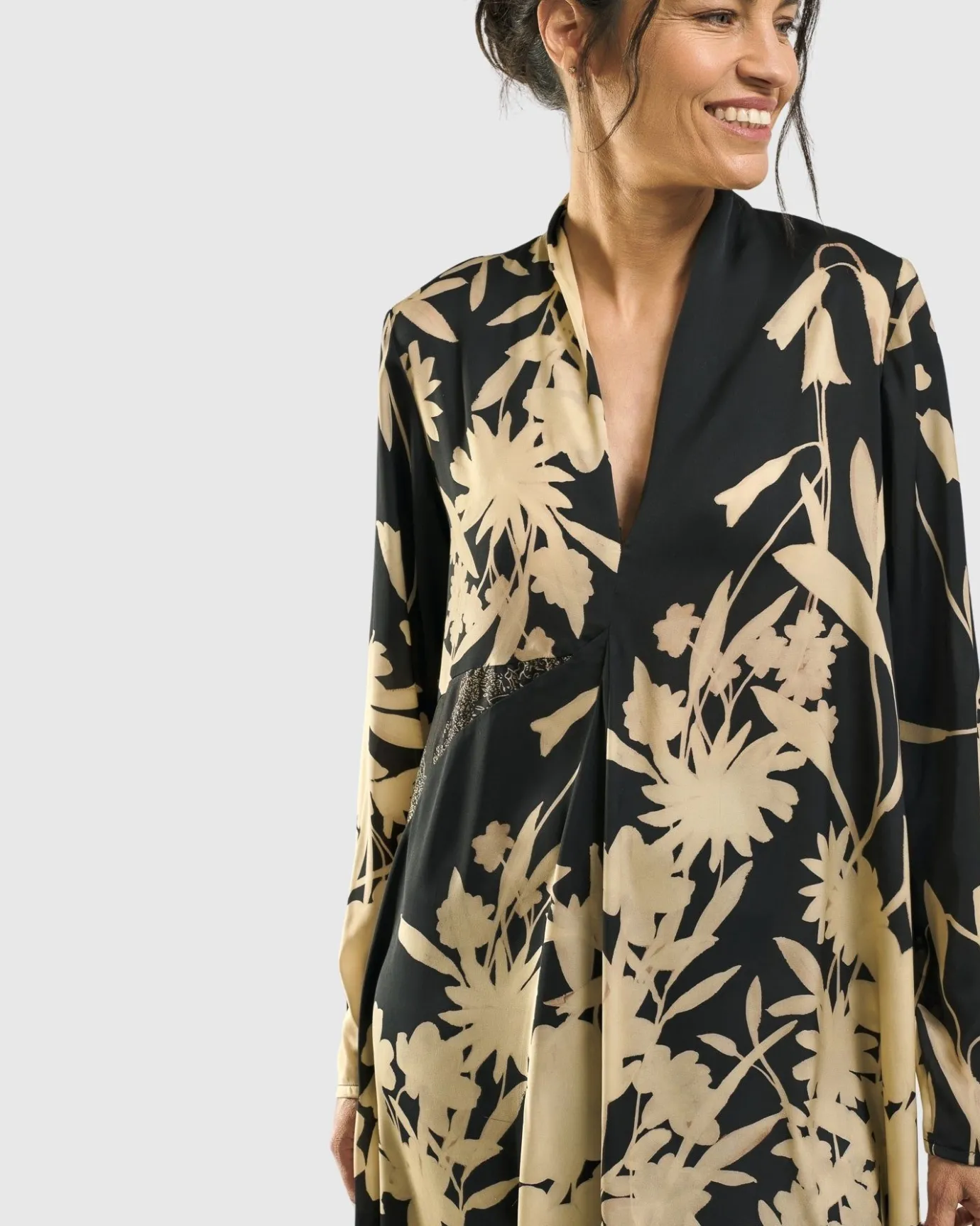 Women Alembika Dresses<Gaia A-Line Trapeze Dress, Floral