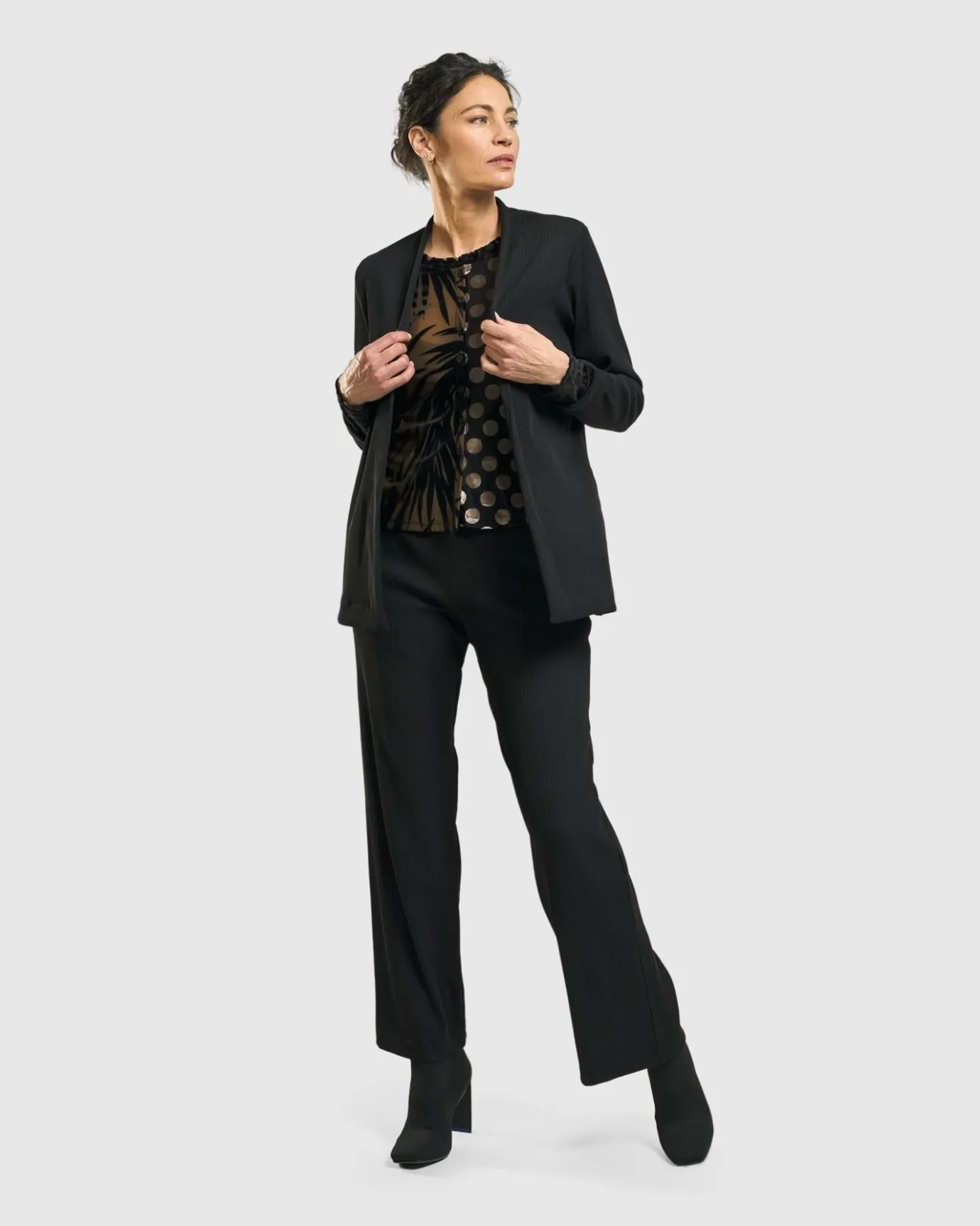 Women Alembika Pants & Skirts<Galleria Trousers, Black