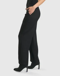 Women Alembika Pants & Skirts<Galleria Trousers, Black
