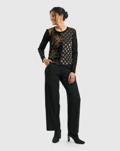 Women Alembika Pants & Skirts<Galleria Trousers, Black