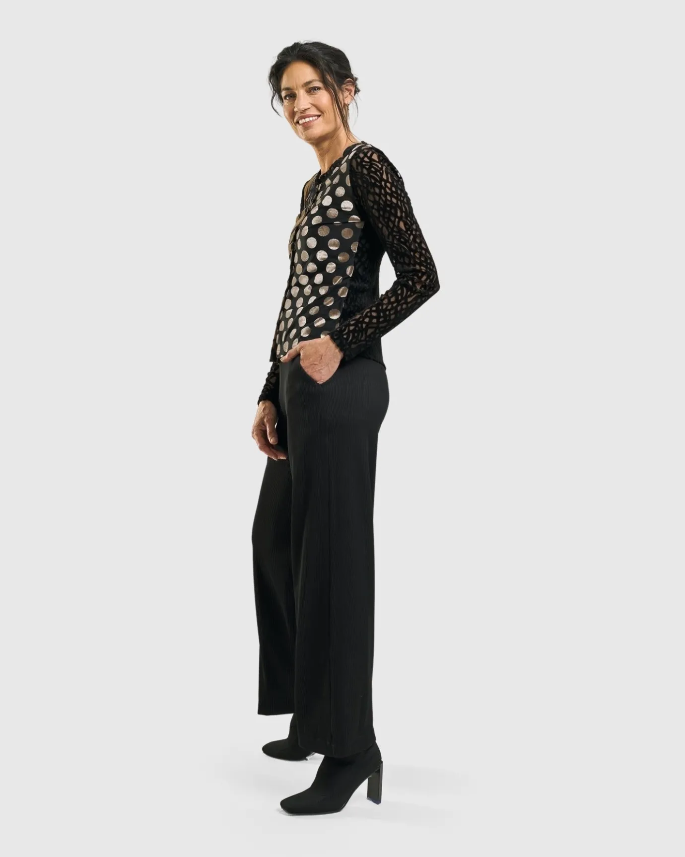 Women Alembika Pants & Skirts<Galleria Trousers, Black