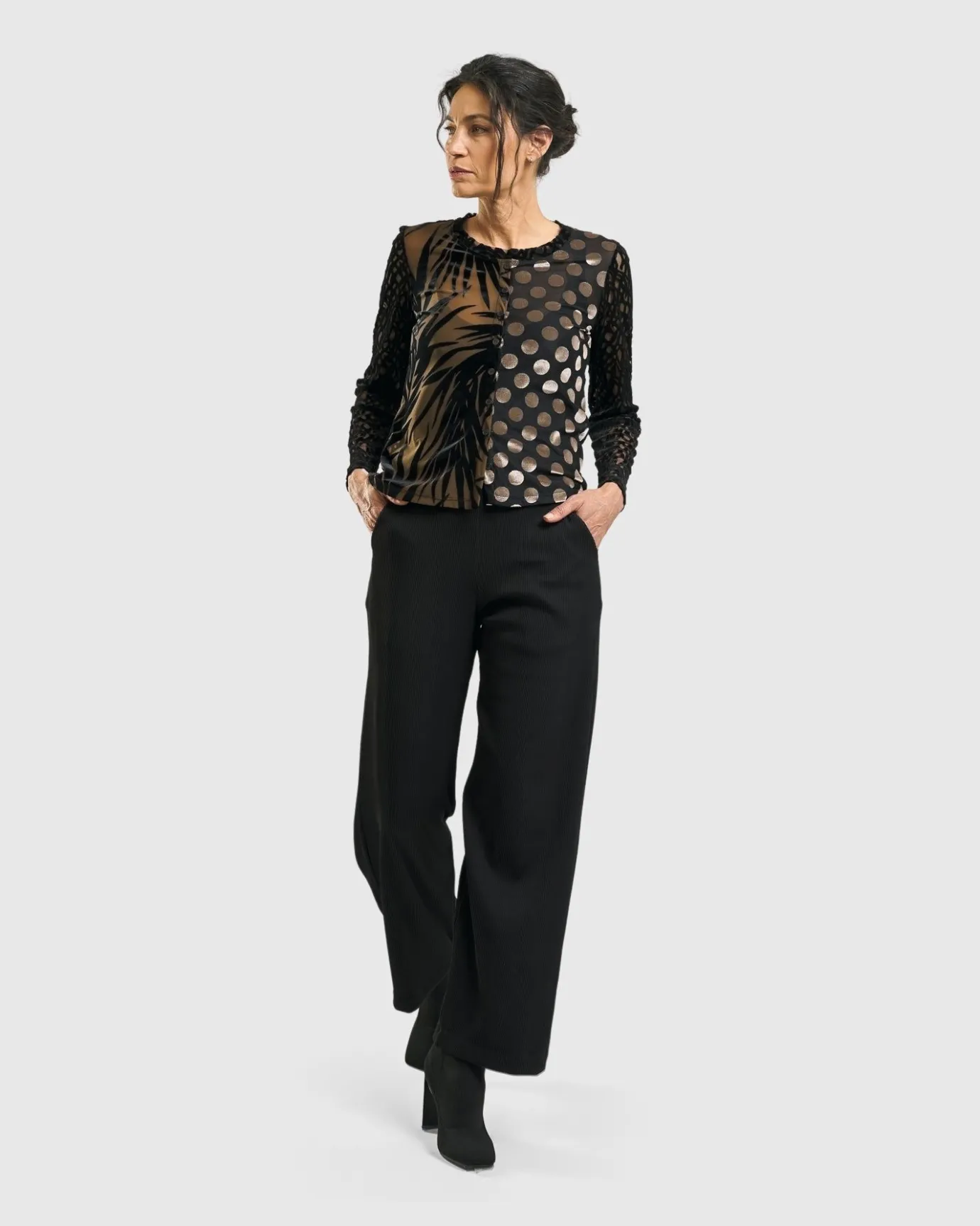 Women Alembika Pants & Skirts<Galleria Trousers, Black