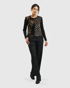 Women Alembika Pants & Skirts<Galleria Trousers, Black