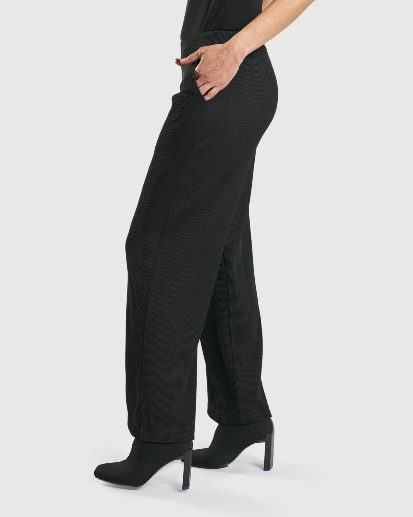 Women Alembika Plus<Galleria Trousers, Black