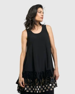 Women Alembika Tops & Tunics<Gemma Sleeveless Tunic Top, Gold