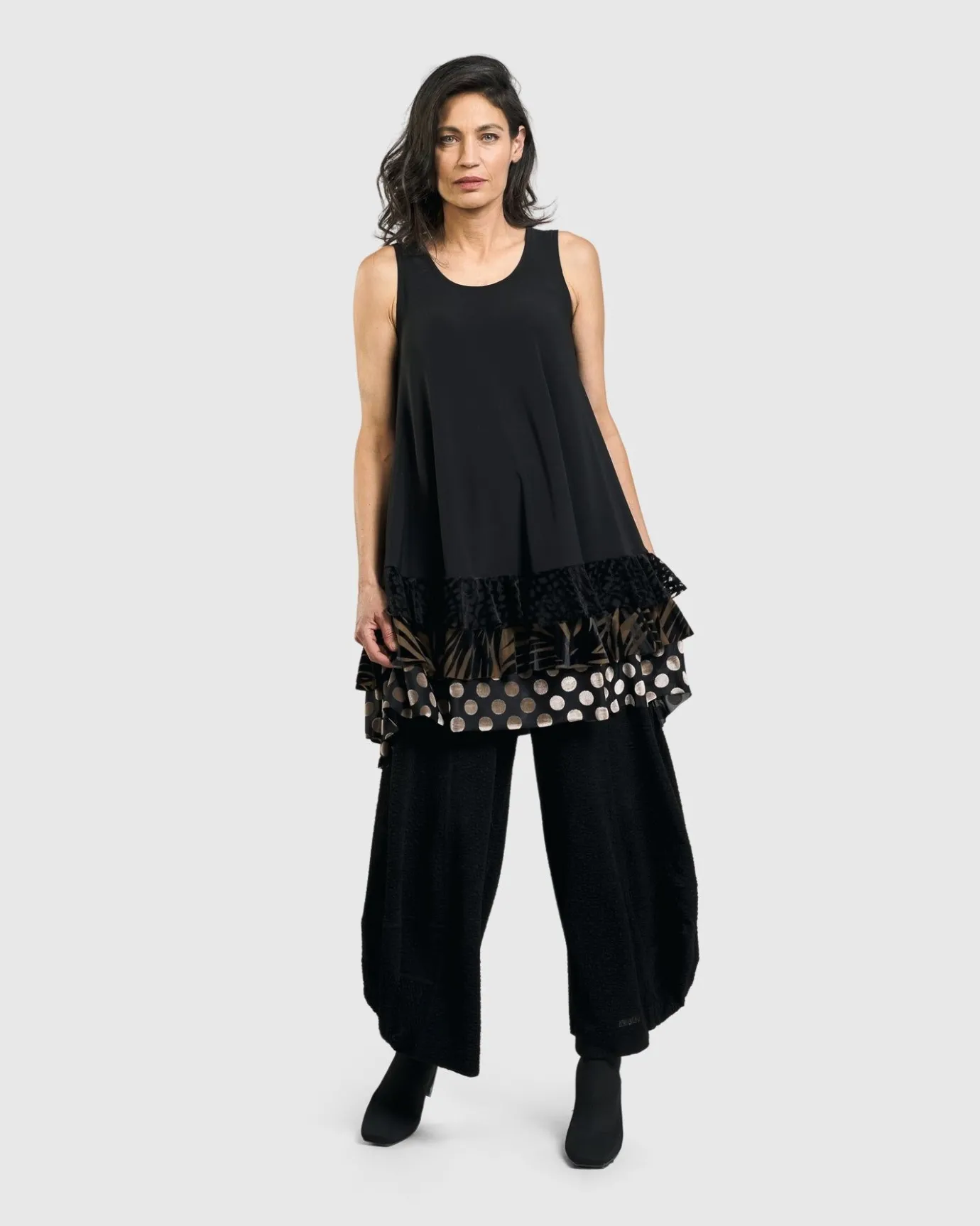 Women Alembika Tops & Tunics<Gemma Sleeveless Tunic Top, Gold