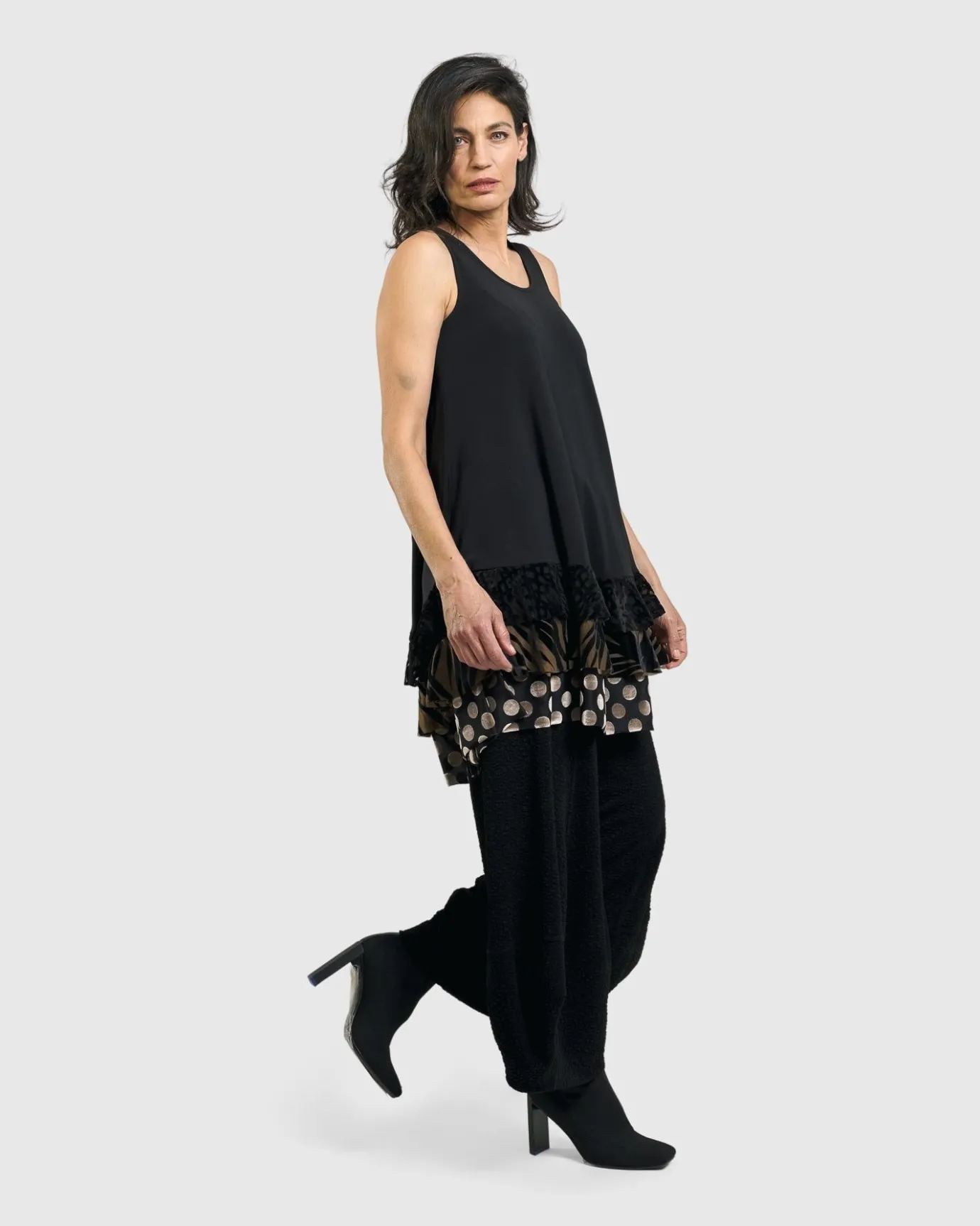 Women Alembika Tops & Tunics<Gemma Sleeveless Tunic Top, Gold