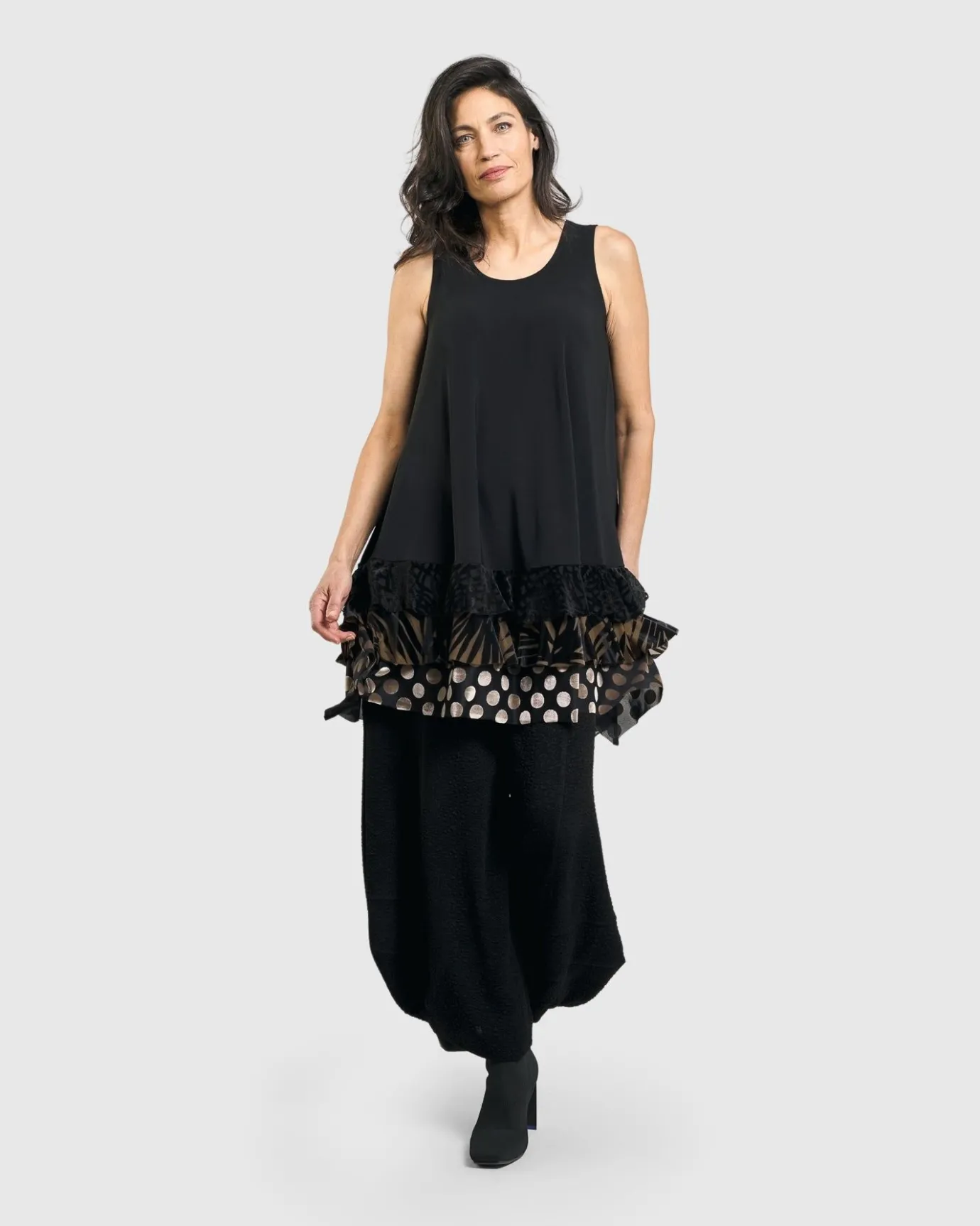 Women Alembika Plus<Gemma Sleeveless Tunic Top, Gold