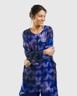 Women Alembika Plus<Gemstone Tunic Top, Royal