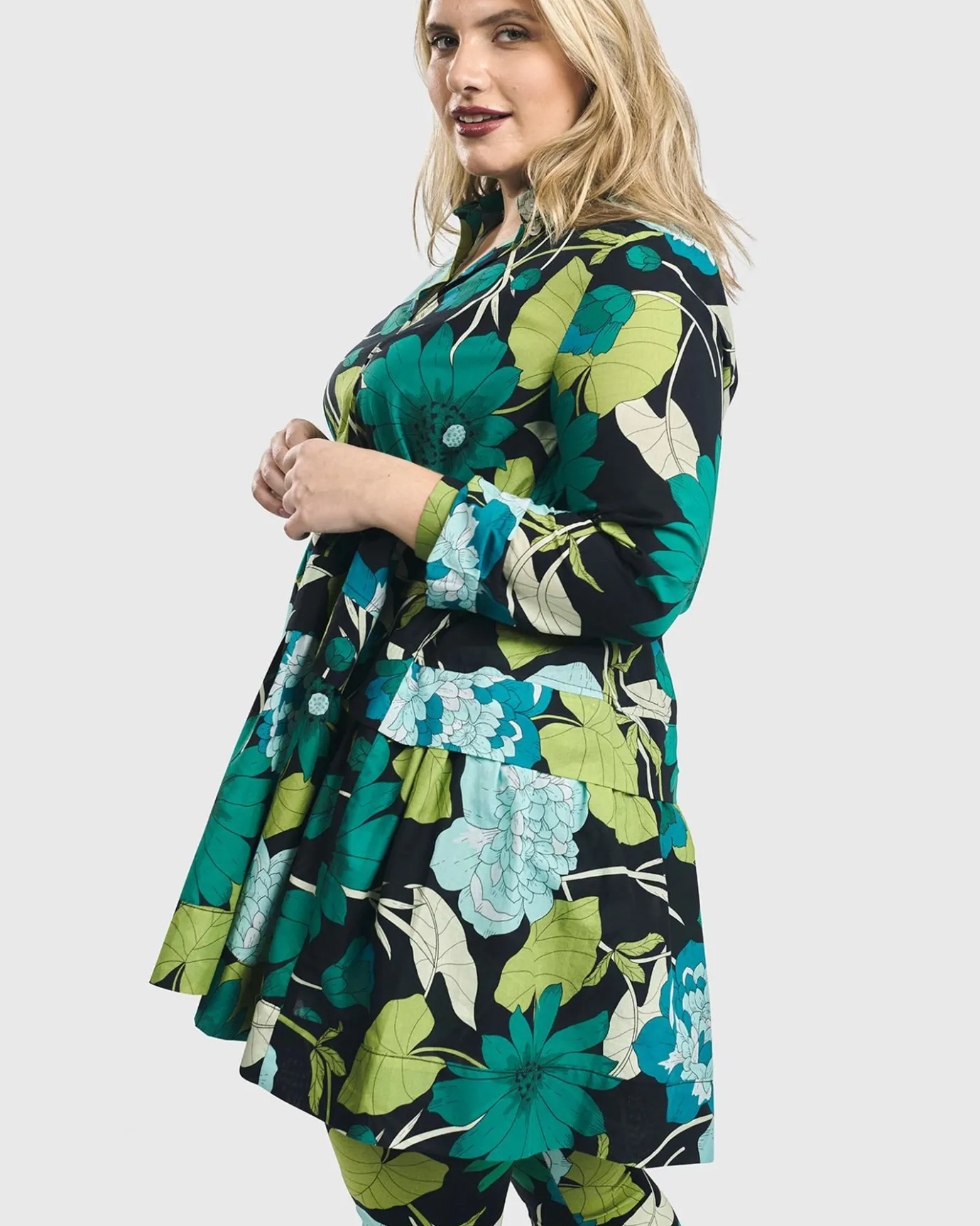 Women Alembika Tops & Tunics<Getaway Tunic Blouse, Floral