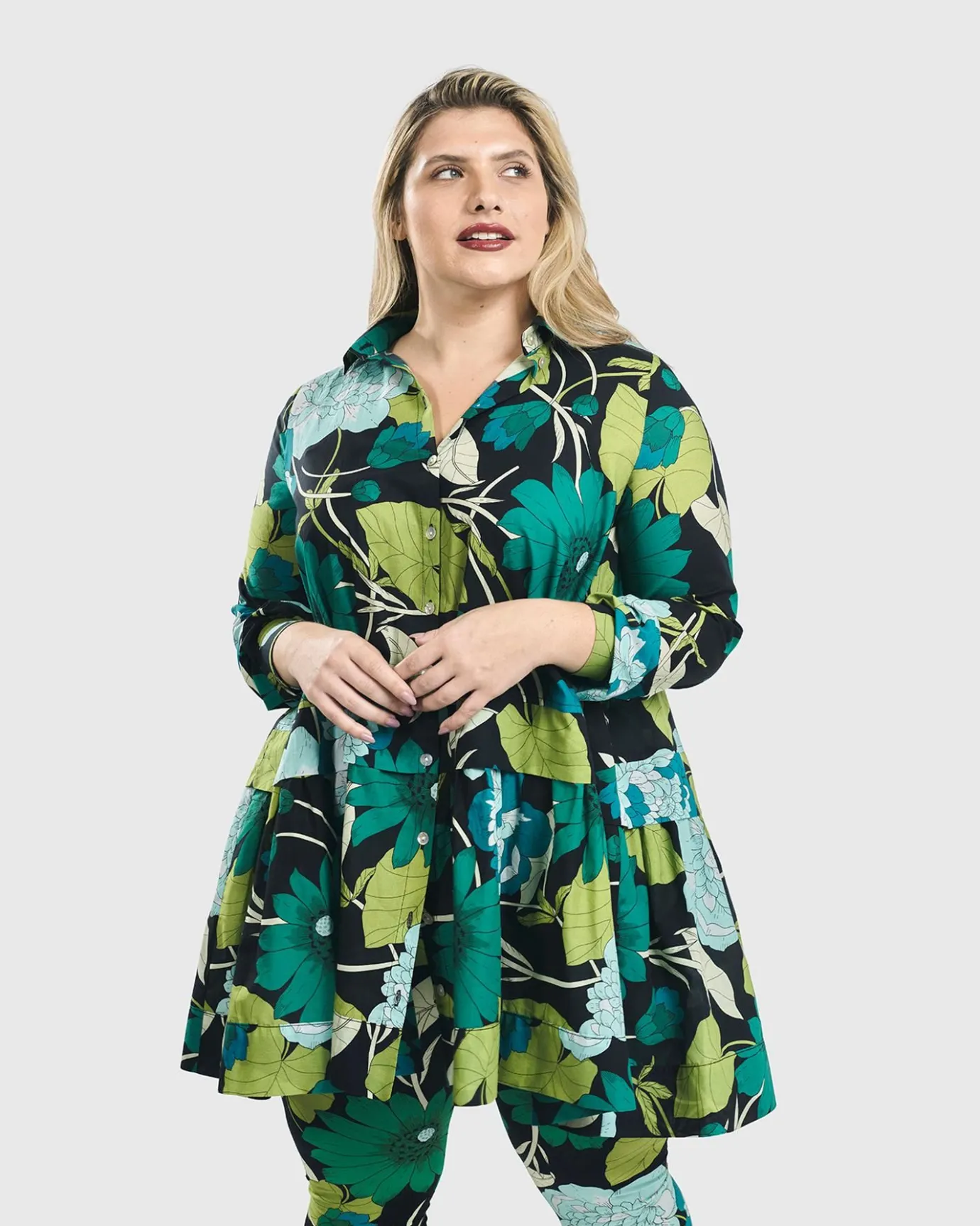 Women Alembika Tops & Tunics<Getaway Tunic Blouse, Floral