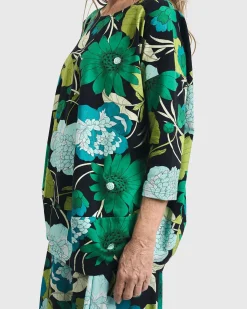 Women Alembika Plus<Getaway Tunic Blouse, Floral