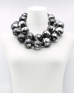 Women Alembika Accessories<Giant Bead Necklace, Silver