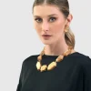 Women Alembika Jewelry<Glory Faceted Bead Necklace, Gold