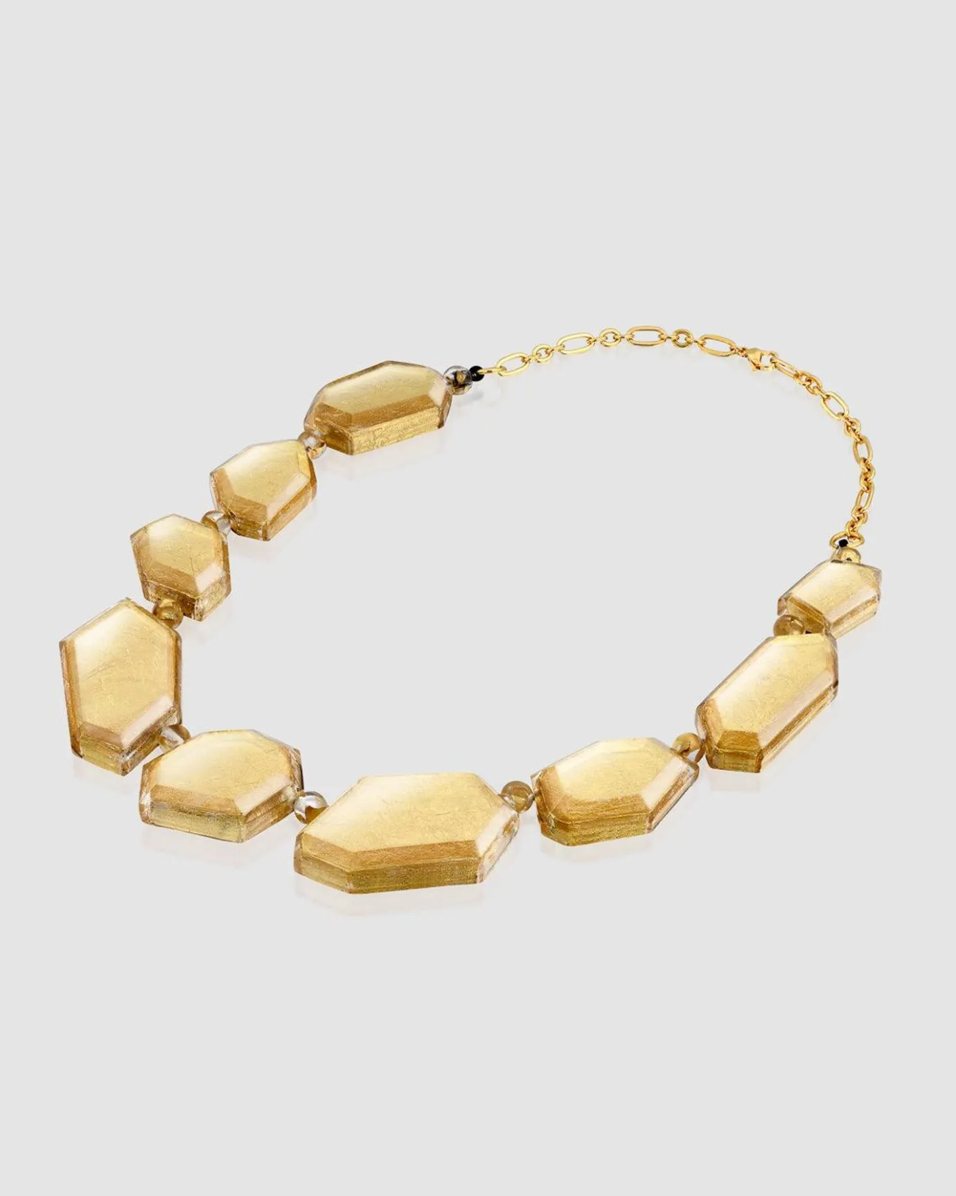 Women Alembika Jewelry<Glory Faceted Bead Necklace, Gold