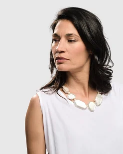 Women Alembika Jewelry<Glory Faceted Bead Necklace, Frost