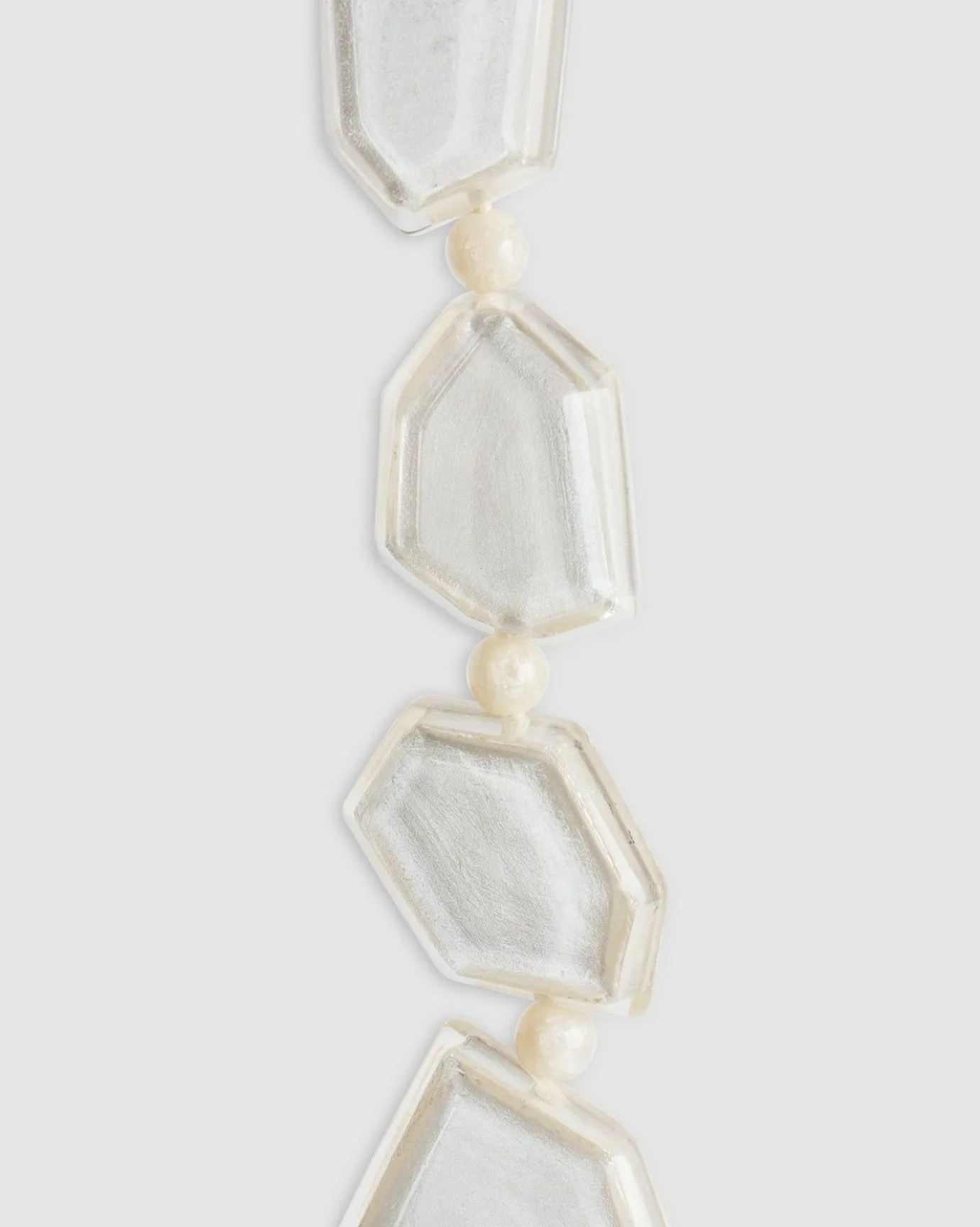 Women Alembika Jewelry<Glory Faceted Bead Necklace, Frost