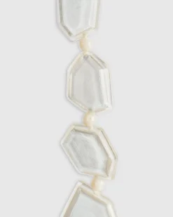 Women Alembika Accessories<Glory Faceted Bead Necklace, Frost