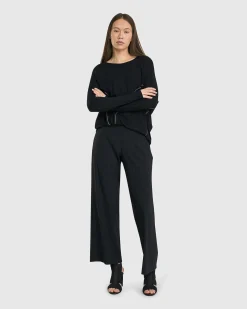 Women Alembika Tops & Tunics<Go-To Drop Sleeve Top, Black