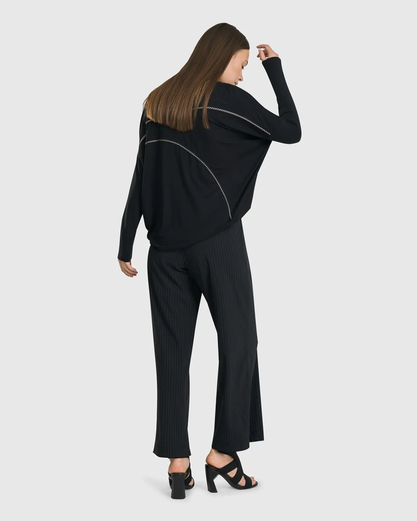 Women Alembika Plus<Go-To Drop Sleeve Top, Black