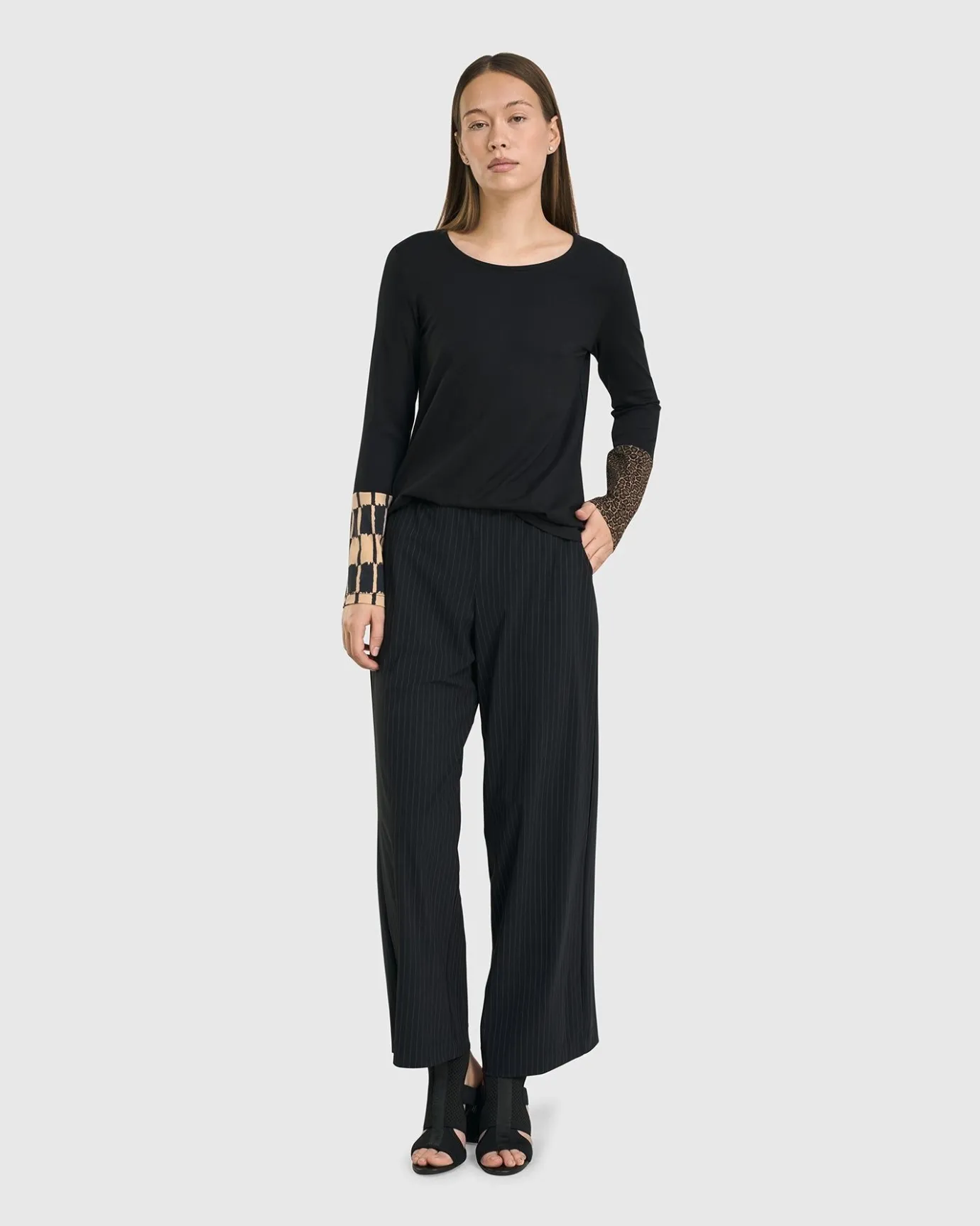 Women Alembika Plus<Go-To Long Sleeve Top, Coffee