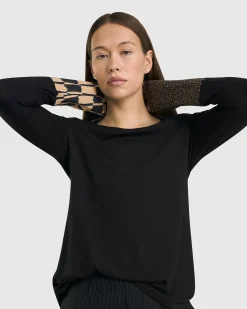 Women Alembika Tops & Tunics<Go-To Long Sleeve Top, Coffee