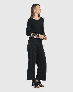 Women Alembika Tops & Tunics<Go-To Long Sleeve Top, Coffee