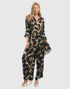 Women Alembika Pants & Skirts<Hazel Crinkle Palazzo Pants, Multi